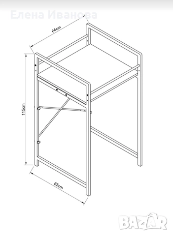 Рафт за пералня и сушилня, имаме и други цветове , снимка 3 - Шкафове - 52716866