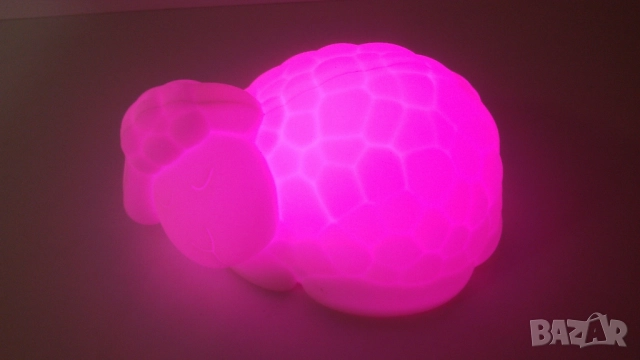 Нощна лампа овца с батерии, снимка 2 - Настолни лампи - 51778742