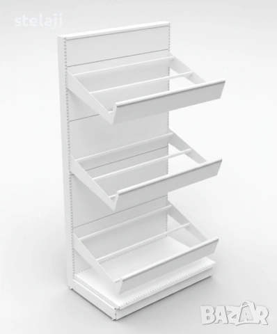 Метален стелаж за плод и зеленчук, снимка 2 - Стелажи и щандове - 50790818