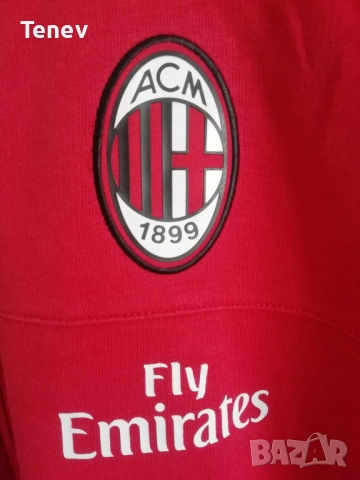 AC Milan Puma оригинално мъжко горнище с качулка суичър Милан XL/2XL памучно , снимка 5 - Спортни дрехи, екипи - 48816928