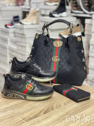 дамски маратонки, портмоне и чанта/ раница gucci, снимка 11 - Чанти - 46818779