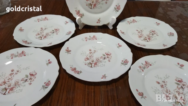 френски аркопал чинии , снимка 2 - Антикварни и старинни предмети - 22462804