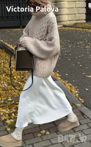 Зимен пуловер унисекс STEFANEL - автентичен италиански шик от чиста нова вълна, снимка 13 - Блузи с дълъг ръкав и пуловери - 53031084