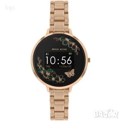 Smartwatch Часовник Reflex Active SERIES 03, Rose / Green Flower Dial, снимка 1 - Смарт часовници - 48875071