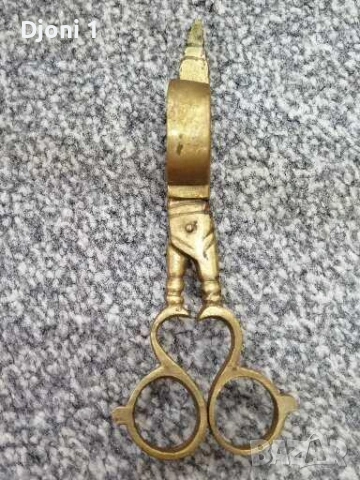 Антични ножици за подрязване на свещи, снимка 2 - Антикварни и старинни предмети - 53173210