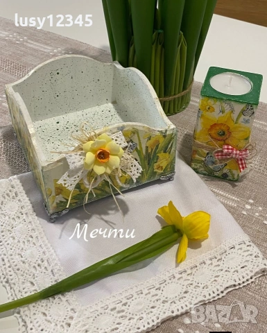 Панерче със слънчеви нарциси!, снимка 9 - Декорация за дома - 53399609
