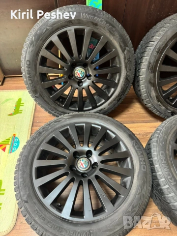 Джанти Алфа Ромео 5x110 17ки със зимни гуми, снимка 3 - Гуми и джанти - 54035843