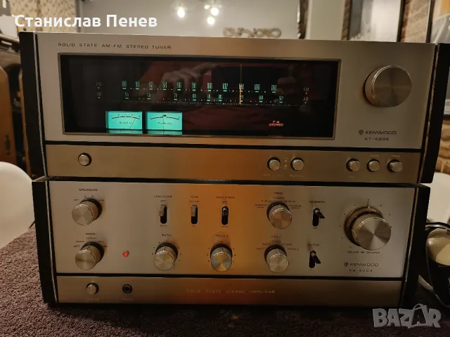 Kenwood KA-4004/KT-4005 Vintage Stereo System  			
