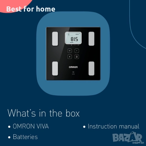 OMRON VIVA Bluetooth интелигентна везна и монитор за телесен състав, измерва шест телесни показателя, снимка 6 - Друга електроника - 51461794