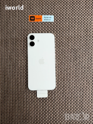 НОВ❗️ iPhone 16 PLUS *Лизинг от 52лв/м ❗️ 128Gb бял ❗️ white  Гаранция!