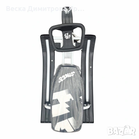 Зимна шейна с кормило, предни и задни ски и метална спирачка Mustang, снимка 15 - Зимни спортове - 53163275