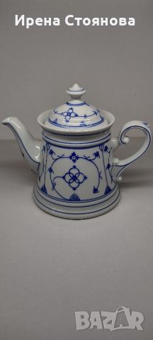 Kalk Eisenberg 1900-1973. Чайник с декор сламено цвете., снимка 6 - Сервизи - 46414708