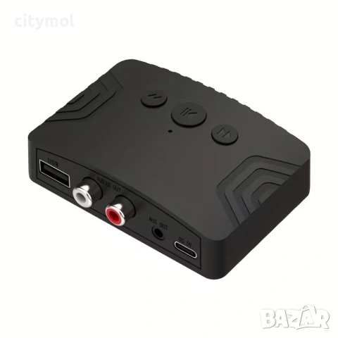 Bluetooth 5.3 аудио приемник с RCA / AUX / USB, снимка 3 - Ресийвъри, усилватели, смесителни пултове - 53830899