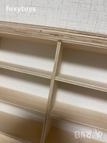 Дефектна дървена етажерка за колички, рафт, 80 отделения, хоризонтален, снимка 16 - Коли, камиони, мотори, писти - 53750305