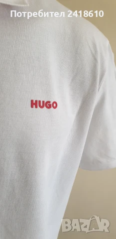 Hugo Boss HUGO Donos 222  Pique Cotton Regular Fit Mens Size L ОРИГИНАЛНА Тениска!, снимка 7 - Тениски - 51373578