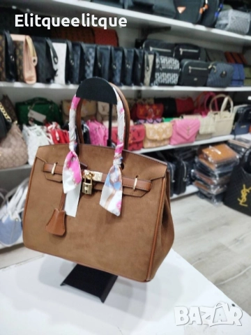 велурени чанти hermes, снимка 8 - Чанти - 52415745