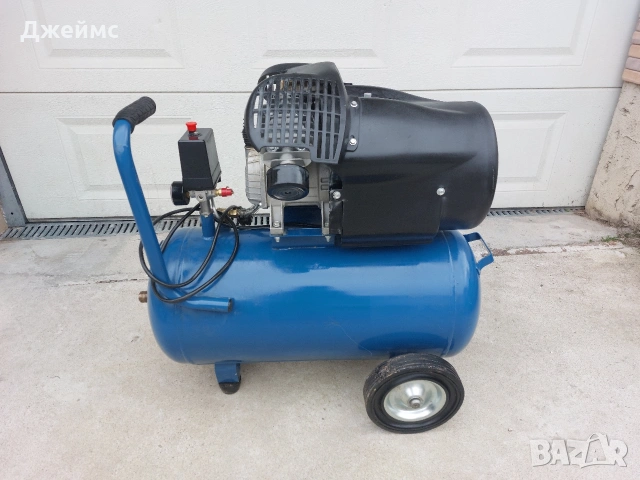 Немски двуглав компресор 50 литров , снимка 12 - Други инструменти - 53003852