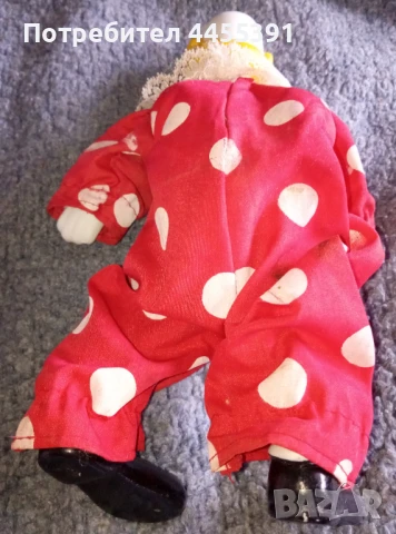 Старина играчка клоун с порцеланова глава, снимка 6 - Кукли - 50863099