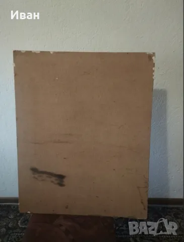 Голяма картина с маслени бои и подпис , снимка 3 - Картини - 50246140