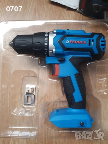 Акумулаторен винтоверт Ferrex 20v 13мм