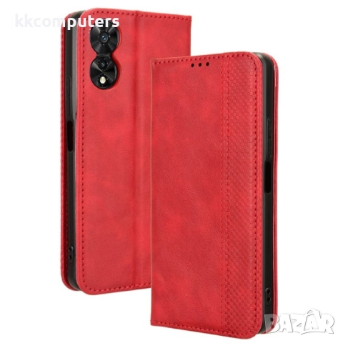 TCL 50 SE Retro Texture Wallet Калъф и Протектор, снимка 2 - Калъфи, кейсове - 52705914