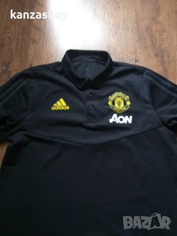 adidas Manchester United FC Polo - страхотна мъжка тениска М, снимка 4 - Тениски - 47078139