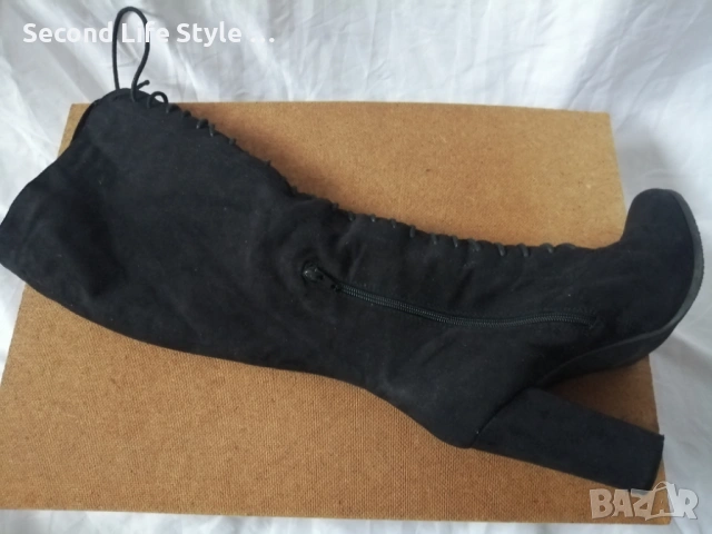 № 41 дамски ботуши с висок ток и връзки WILD DIVA 🔥, снимка 14 - Дамски ботуши - 54095950