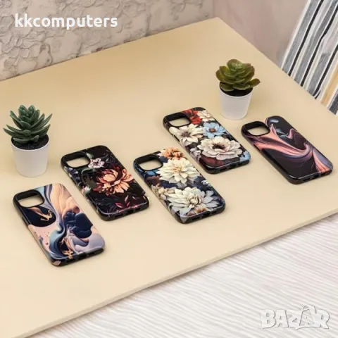 Калъф силикон Decor Peony за iPhone 15 6.1 Баркод : 3129860, снимка 5 - Калъфи, кейсове - 47137573