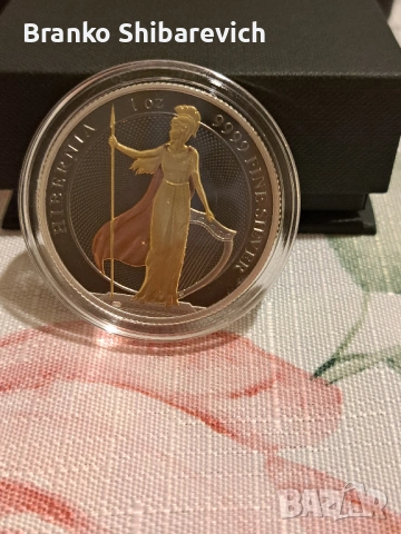 Красива сребърна монета с 5 скъпоценни метала от Токелау, 100 бр. за цял свят