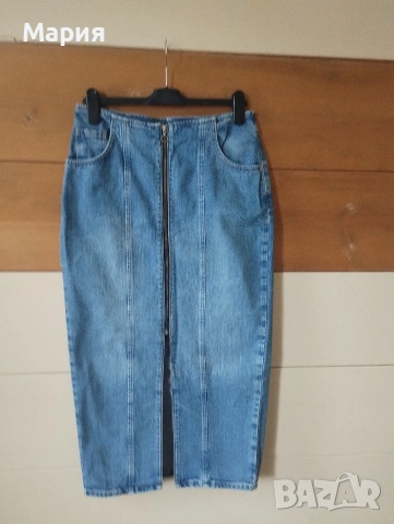 Zara миди пола с цип размер М, снимка 6 - Поли - 54089806