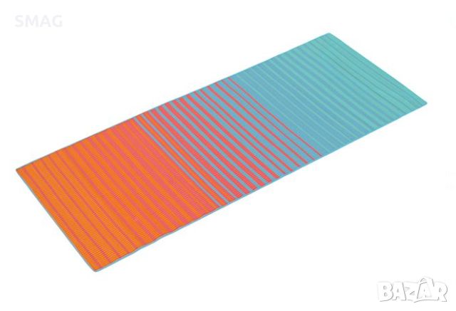 Плажна постелка ролка единична пластмаса многоцветни райета 180x72cm, снимка 1 - Други - 46370374