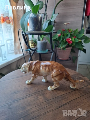 Много красив порцеланов тигър, снимка 5 - Статуетки - 52850569