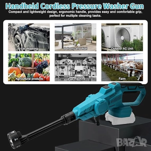 НОВА Безжична водоструйка, снимка 7 - Куфари с инструменти - 52604021