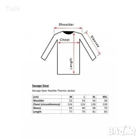 Яке Savage Gear Heatlite Thermo Jacket, снимка 2 - Екипировка - 47789457