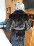 Палто от естествена кожа визон и кожа, снимка 2