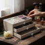 Органайзер за бижута с три чекмеджета – Multi functional Jewelry Storage Box., снимка 1