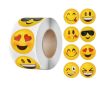 100 бр микс Смайли Емотикон Smile Еможи Emoji малки самозалепващи лепенки стикери за ръчна изработка