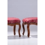 Табуретка - Класик (бордо - десен / дърво), снимка 3