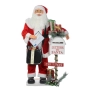 Дядо Коледа пощальон със светлина и музика, 100 cm, снимка 1