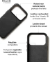 Кожен калъф-портфейл Mujjo - за iPhone 17 Pro - MagSafe - черен, снимка 3