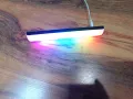 Лед лампа с RGB осветеност реагираща на звук или докосване, 21 сантиметра,  USB type C накрайник, снимка 3