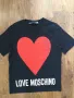 Love Moschino Heart Logo Printed T Shirt – дамска тениска р-р L, снимка 4