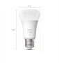 Комплект от 2 смарт LED крушки Philips Hue, Bluetooth, Zigbee, A60, E27, 9.5W (75W), 1055 лумена, То, снимка 5