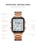 SKMEI Мъжки ръчен цифров часовник с каишка от неръждаема стомана + подарък, снимка 4