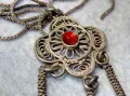 СТАРИНЕН ФИЛИГРАНЕН СРЕБЪРЕН МЕДАЛЬОН с ФИНА СРЕБЪРНА ВЕРИЖКА СРЕБРО 925 с НУЖДА от ЗАКОПЧАЛКА 26418, снимка 10