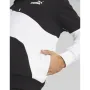 Мъжко спортно горнище PUMA Power Cat Colorblock Hoodie Black/White, снимка 2