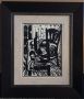 Атанас Яранов 1940-1988 Натюрморт-Интериор Оригинална рисунка 1970те, снимка 1 - Картини - 45602828