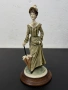Италианска полирезинова фигура „Дама в зелено“. №7948, снимка 1