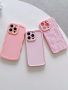НОВ комплект от 3бр. кеисове (калъфи) в розово за iPhone 15 Pro, снимка 1 - Калъфи, кейсове - 45012543
