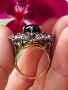 Красив пръстен от злато и сребро с Диаманти, снимка 6